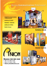Thumbnail of Pivion brochure showing completed stands