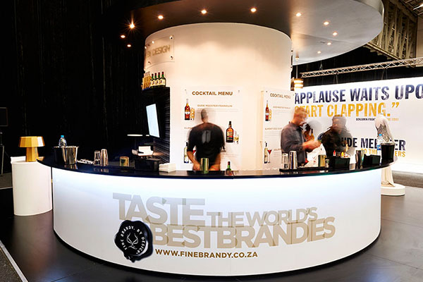 Stand at the Brandy Festival designed by Pivion