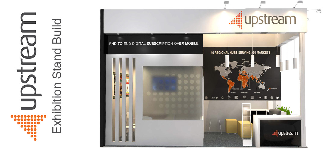 Pivion design and build of the Upstream exhibition stand