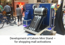 Development of Eskom Mini Stand for shopping mall activations